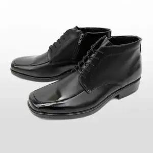 남자 클래식 신사화 블랙 정장구두 각진앞코 옆지퍼 WFG9520