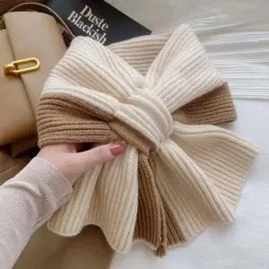 투톤 니트 리본 워머 머플러 목도리 WFG8WH0