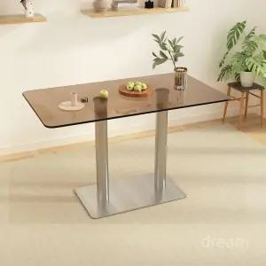 강화 유리 식탁 강화유리 인테리어 LC12 르코르뷔지에 테이블