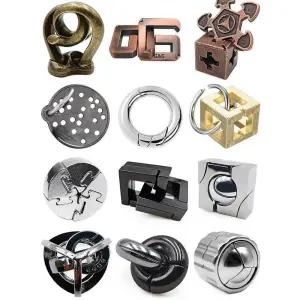 지혜의고리 세트 고리 입체퍼즐 데블스플랜 메탈 퍼즐 자극