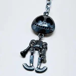 해골 인형 가방 키링 우정 커플 키홀더 블랙