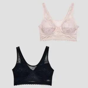 여성 플라워 패턴 런닝형 노몰드 브라 컵 내장형 스포츠 이너웨어