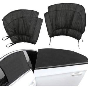 차박 모기장 2/4pcs 자동차 미니 이스 후면 자외선 도장 업 4 Bla