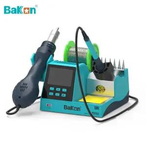 호환  Bakon 납땜 및 재 스테이션 2 in 1 용접기 핫 에어 건 전문 수리 도구 2024 신제품