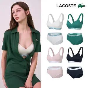[라코스테] 여성 컴팩트 핏 러닝 브라팬티 8종 패키지