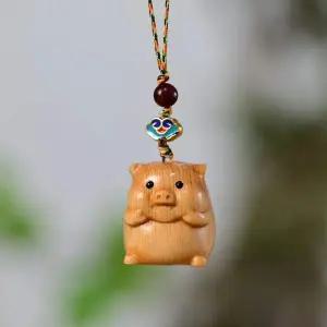 [콩심팥심]돼지 키링 키홀더 행운 부적 재물