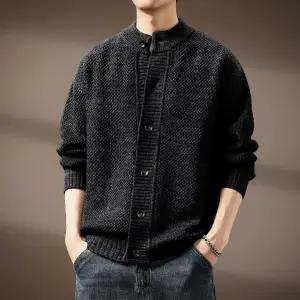 겨울 빈티지 남사친 트렌디 아이템 가디건 브이넥 카디건 스웨터 도톰 보온 HT4