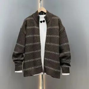 남성 추동 브이넥 아이템 스트라이프 차이나 가디건 스웨터 카디건 트렌디 트렌드 HT4