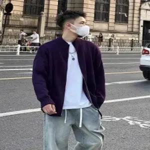 겨울 남친 가디건 카디건 브이넥 차이나 상의 아이템 스웨터 트렌디 HT4