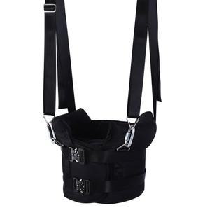 허리견 스트레칭 밴드 벨트 철봉 골반 가정용 지지대 보호 바른