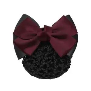 간호사 승무원 와인 리본 머리망 알바 면접 헤어망