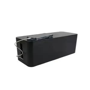 [라일리] Rly 블랙 대형 전선정리함 멀티탭 다용도