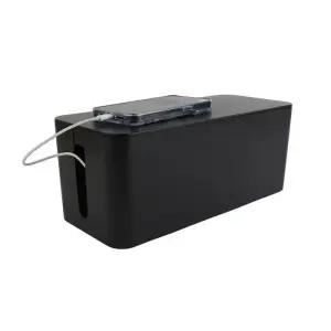 [라일리] Rly 다용도 블랙 중형 멀티탭 전선정리함