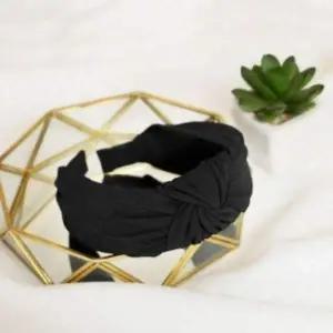 골지 꼬임 헤어밴드 블랙 헤어띠 머리끈 머리핀 여성용