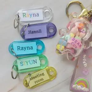 반투명 컬러 네임택 교체형 랍슨유통