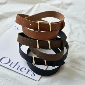 여성 사각 금장 버클 벨트 데일리 캐주얼룩 허리띠 랍슨유통