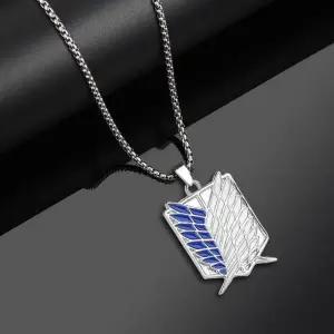 진격의 거인 조사병단 상징 목걸이 자유의 펜던트 에렌 리바이