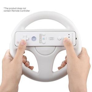 호환 Wii Kart 레이싱 게임 컨트롤러용 닌텐도 리모컨 휠 3 색 플라스틱 스티어링