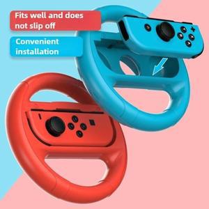 호환 닌텐도 Switch용 스티어링 휠 핸들 그립 Joy-con 조이스틱 핸들 Oled 레이싱 게임 제어 주변 장치 액