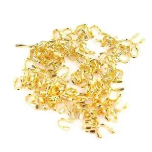 [라일리쥬얼리] Rly 비즈공예부자재 100개입 골드 U자버클