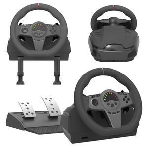 호환 270  게임용 Simracing 자동차 페달  스티어링 휠 핸들 진동 컨트롤러  PC PS3  스위치  Xbox One  시