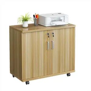 사이드 프린터 캐비닛 사무실 원목 수납장 선반 보관