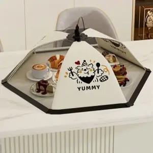 강아지 요리사 캐릭터 접이식 밥상 덮개 밥상보 식탁 일러스트 위생 덮개 밥상 귀여운 테이블보 자기