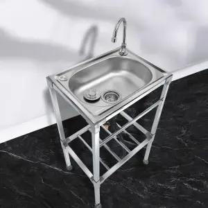 싱크대 캠핑장 사무실 이동식 빨래 미니 휴대용 간이 카페 스테인리스 씽크