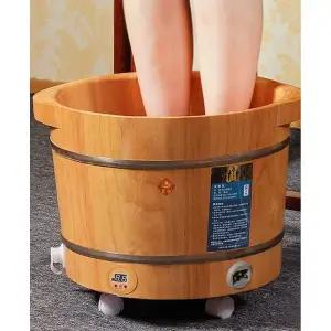 나무 발 목욕 족욕기 족탕기 족욕통 일본 가정용 좌욕