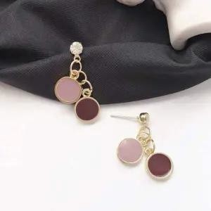 TBZ VIDS-SS1425 레이어드 링 큐빅귀걸이