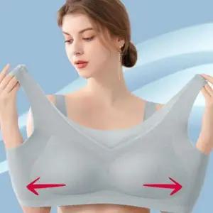 쿨링 심리스 얇은 볼륨업 수면용 편안한 속옷 브라