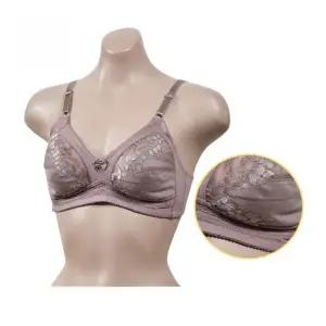 노와이어 레이온 풀컵 여성 브라 브라운 속옷