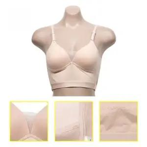 노와이어 여성 스포츠 브라탑 베이지 운동용 심플 탑브라 여자 속옷