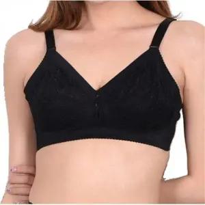 노와이어 D컵 풀커버 레이스 브라 여성 언더웨어