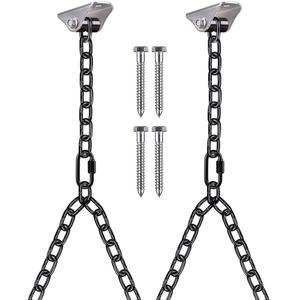 베네라벨 현관 그네 등을 키트 해먹 가능한 펀칭백 위한 호환 체인 걸이 조절 세트 조용하고