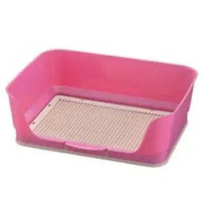 대형견배변판 강아지화장실 리첼벽면형 토일렛 핑크 배변 소변