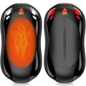 Cbroer 2팩 핸드 워머 충전식, 6000mAh AI 스마트 칩 워머, 크리스마스 크리스마스를 위한 오래 지속되는 휴대용 히터, 골프, 헌팅 장비, 캠핑 액세서리
