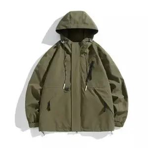 남성용 캐주얼 가을 봄 점퍼 아웃도어 트렌치코트 삼방 야상사파리 등산복 바람막이 MODU3