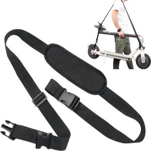 퀵 릴리스 플라스틱 버클과 미끄럼 방지 패드가 있는 조절 가능한 스쿠터 휴대용 스트랩 전동 접이식