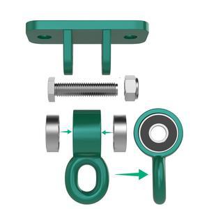 야외 놀이터 트리 걸이 있는 요가 행거 하드웨어 스냅 호환 현관 훅이 스윙 브래킷 그네 위한 샌드백 액세서리 2PCS 해먹 튼튼한 천장을 베툴 그린용 키트가