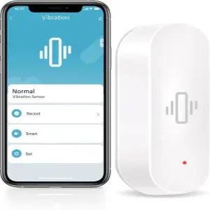 Chatthen WiFi 진동 센서 스마트 창문 알람 Tuya 앱으로 원격 알림 수신 및 민감도 조절 가능 도어 Home