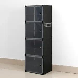 신발수납장 스톰 투명 신발장 신발장(8단) 신발정리대 도어형