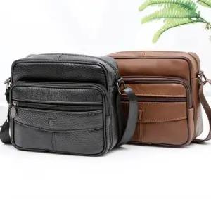 크로스백 (2color) 미니 데일리 소가죽 남성 가방 깔끔한