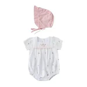 [밍크뮤](강남점)IV)플라워자수SET바디수트(36312-604-07)