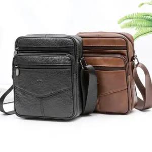 깔끔한 크로스백 소가죽 남성 중년 데일리 (2color) 가방