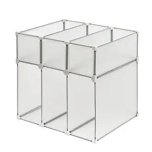 수납장 반투명 조립식 DIY 가방진열 가방진열대 가방수납 가방 진열