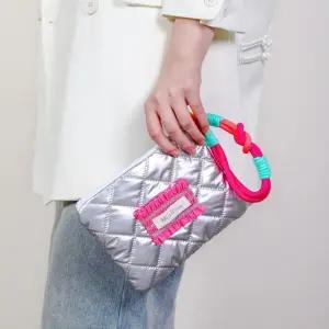 미니 클러치 백 형광 스트랩