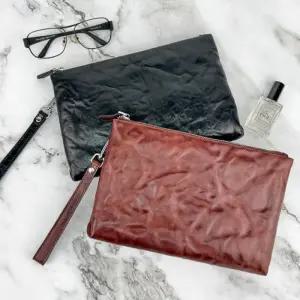 남성 (2color) 고급 패션 소가죽 손가방 클러치백