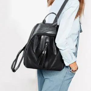 학생백팩 가방 044 캐주얼가방 백팩 실버투테슬 학생가방 블랙백팩 LD 레더백팩 백 온