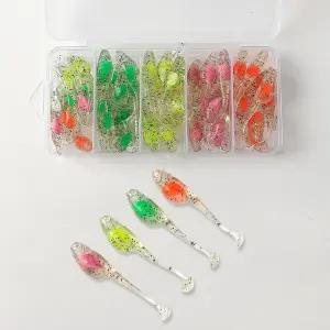 배스 48p세트 스윔베이트 소프트베이트 야광 루어 루어미끼세트 소프트 올챙이